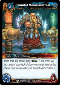 Fumdol Mountainfrost - Throne of the Tides - WoW card