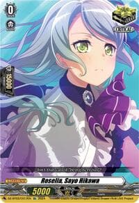 Roselia, Sayo Hikawa (EX) - DZ-BT03: Dimensional Transcendence - Cardfight Vanguard card