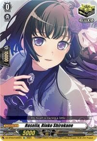 Roselia, Rinko Shirokane (EX) - DZ-BT03: Dimensional Transcendence - Cardfight Vanguard card