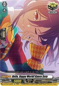 Hello, Happy World! Kaoru Seta (EX) - DZ-BT03: Dimensional Transcendence - Cardfight Vanguard card