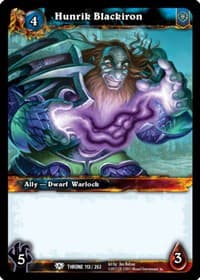 Hunrik Blackiron - Throne of the Tides - WoW card