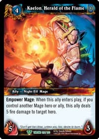 Kaelon, Herald of the Flame - Throne of the Tides - WoW card