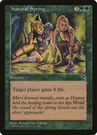 Natural Spring - Tempest - Magic: The Gathering card