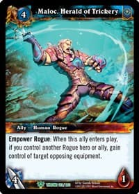 Maloc, Herald of Trickery - Throne of the Tides - WoW card