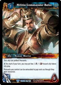 Militia Commander Balor - Throne of the Tides - WoW card