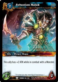 Sebastian Malak - Throne of the Tides - WoW card