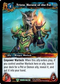 Trista, Herald of the Fel - Throne of the Tides - WoW card
