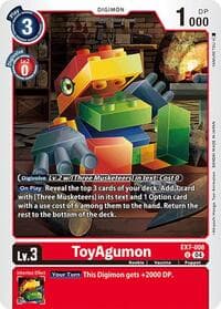 ToyAgumon - EX7-008 - Digimon LIBERATOR - Digimon Card Game card