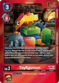 ToyAgumon - EX7-008 (Foil) - Digimon LIBERATOR - Digimon Card Game card
