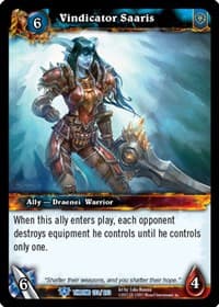 Vindicator Saaris - Throne of the Tides - WoW card