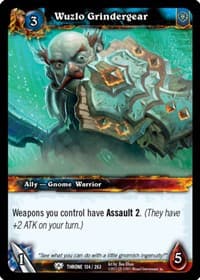 Wuzlo Grindergear - Throne of the Tides - WoW card