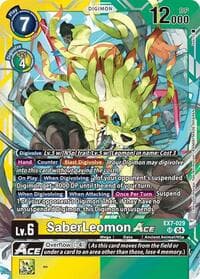 SaberLeomon ACE - Digimon LIBERATOR - Digimon Card Game card