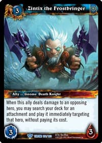 Zintix the Frostbringer - Throne of the Tides - WoW card