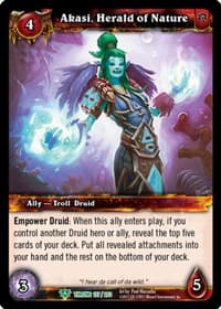 Akasi, Herald of Nature - Throne of the Tides - WoW card
