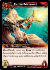 Alethia Brightsong - Throne of the Tides - WoW card