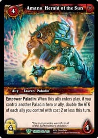 Amano, Herald of the Sun - Throne of the Tides - WoW card