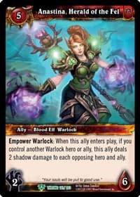 Anastina, Herald of the Fel - Throne of the Tides - WoW card
