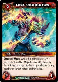 Baxtan, Herald of the Flame - Throne of the Tides - WoW card