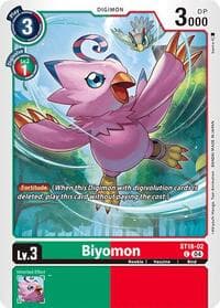 Biyomon - Starter Deck 18: Guardian Vortex - Digimon Card Game card