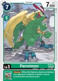 Parrotmon - Starter Deck 18: Guardian Vortex - Digimon Card Game card