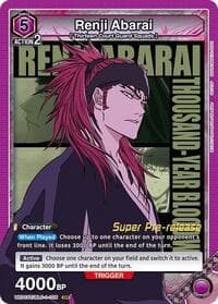 Renji Abarai (105) - UE01ST: BLEACH: Thousand-Year Blood War Super Pre-Release Starter Deck - Union Arena card