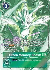 Green Memory Boost! (Starter Deck 18 Exclusive) - Digimon Promotion Cards - Digimon Card Game card