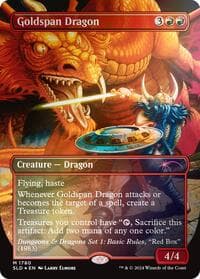 Goldspan Dragon (Rainbow Foil) - Secret Lair Drop Series - Magic: The Gathering card