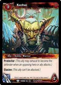 Kazbaz - Throne of the Tides - WoW card