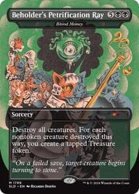 Beholder's Petrification Ray - Blood Money - Secret Lair Drop Series - Magic: The Gathering card