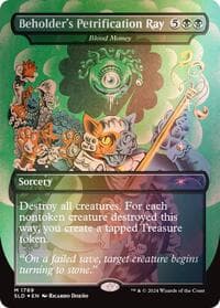 Beholder's Petrification Ray - Blood Money (Rainbow Foil) - Secret Lair Drop Series - Magic: The Gathering card