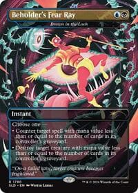 Beholder's Fear Ray - Drown in the Loch - Secret Lair Drop Series - Magic: The Gathering card