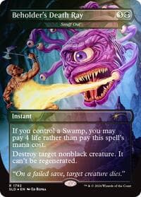 Beholder's Death Ray - Snuff Out (Rainbow Foil) - Secret Lair Drop Series - Magic: The Gathering card