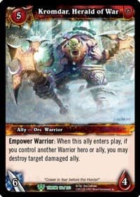 Kromdar, Herald of War - Throne of the Tides - WoW card