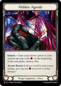 Hidden Agenda (Purple) - Armory Deck: Azalea - Flesh and Blood TCG card