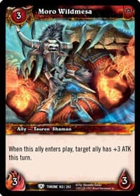 Moro Wildmesa - Throne of the Tides - WoW card