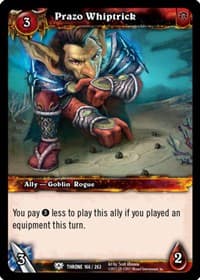 Prazo Whiptrick - Throne of the Tides - WoW card