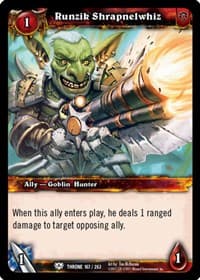 Runzik Shrapnelwhiz - Throne of the Tides - WoW card