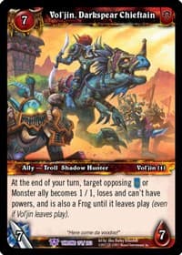 Vol'jin, Darkspear Chieftain - Throne of the Tides - WoW card