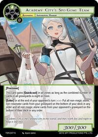 Academy City's Spo-Gomi Team - The Battle at the Sacred Ruins - Force of Will card