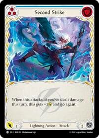 Second Strike (Blue) - Rosetta - Flesh and Blood TCG card