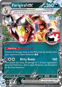 Farigiraf ex - Prize Pack Series Cards - Pokemon card