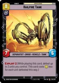 Hailfire Tank - Twilight of the Republic - Star Wars: Unlimited card