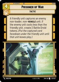 Prisoner of War - Twilight of the Republic - Star Wars: Unlimited card