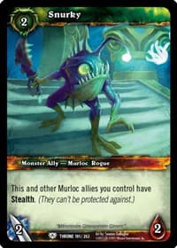 Snurky - Throne of the Tides - WoW card