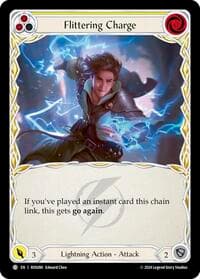 Flittering Charge (Yellow) - Rosetta - Flesh and Blood TCG card