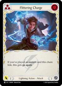 Flittering Charge (Blue) - Rosetta - Flesh and Blood TCG card