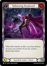 Splintering Deadwood (Red) - Rosetta - Flesh and Blood TCG card