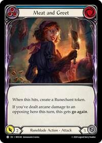 Meat and Greet (Blue) - Rosetta - Flesh and Blood TCG card