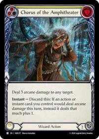 Chorus of the Amphitheater (Yellow) - Rosetta - Flesh and Blood TCG card