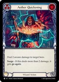 Aether Quickening (Blue) - Rosetta - Flesh and Blood TCG card